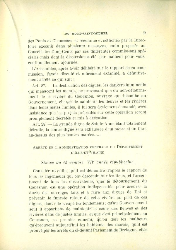 La question de l'insularit du Mont Saint-Michel