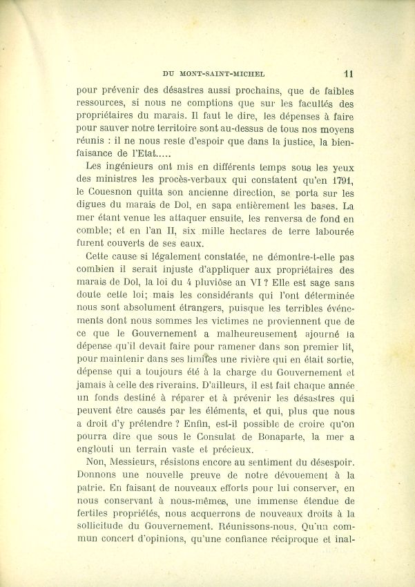 La question de l'insularit du Mont Saint-Michel