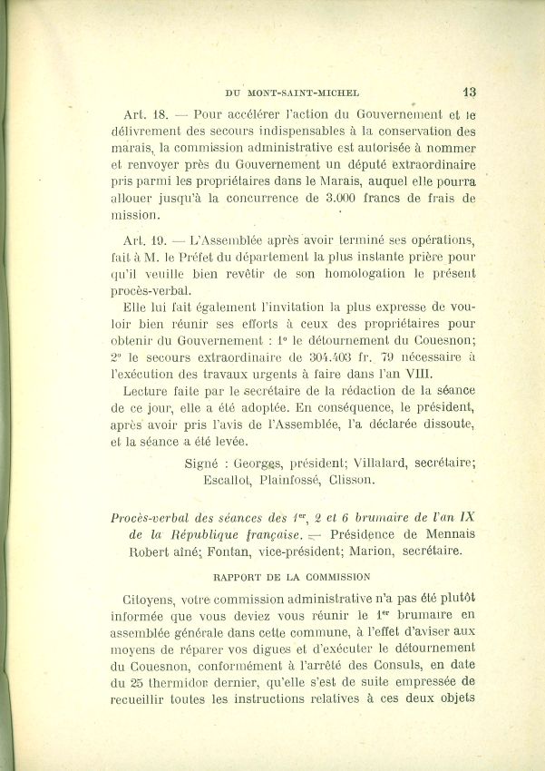 La question de l'insularit du Mont Saint-Michel