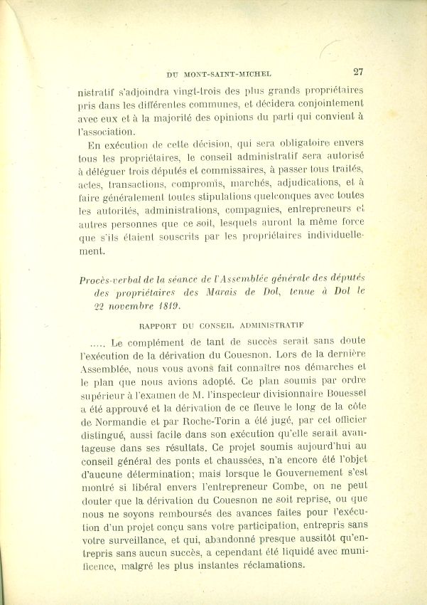 La question de l'insularit du Mont Saint-Michel