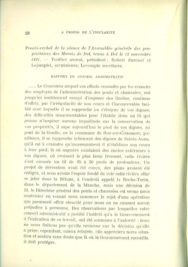 La question de l'insularit du Mont Saint-Michel