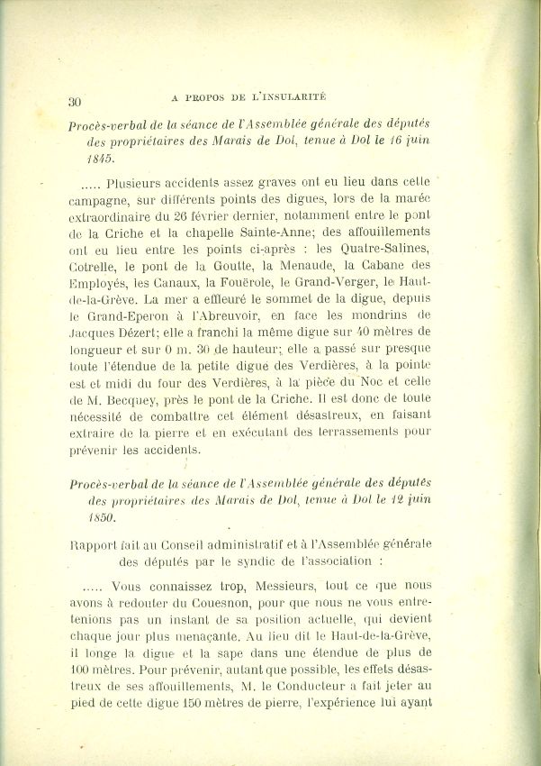 La question de l'insularit du Mont Saint-Michel