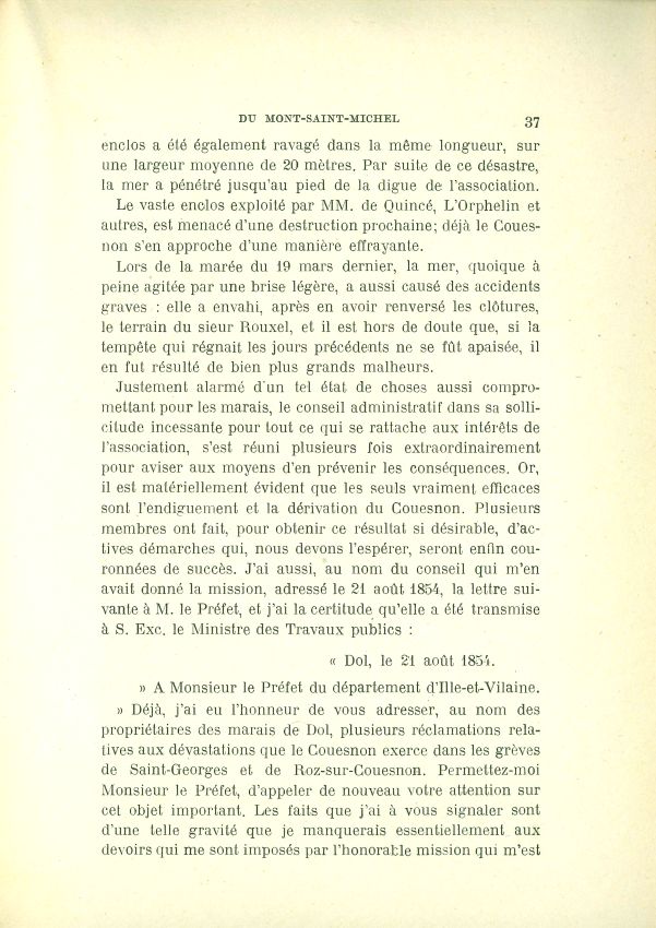 La question de l'insularit du Mont Saint-Michel