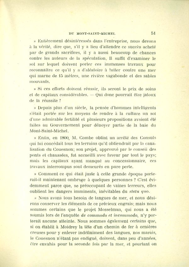 La question de l'insularit du Mont Saint-Michel