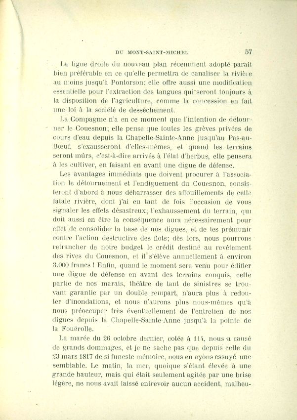 La question de l'insularit du Mont Saint-Michel