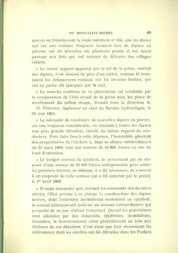 La question de l'insularit du Mont Saint-Michel