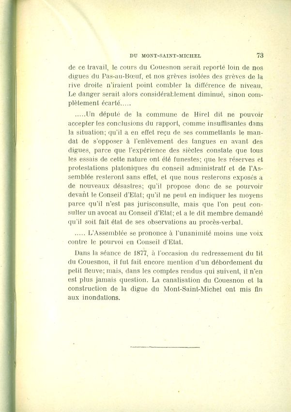 La question de l'insularit du Mont Saint-Michel