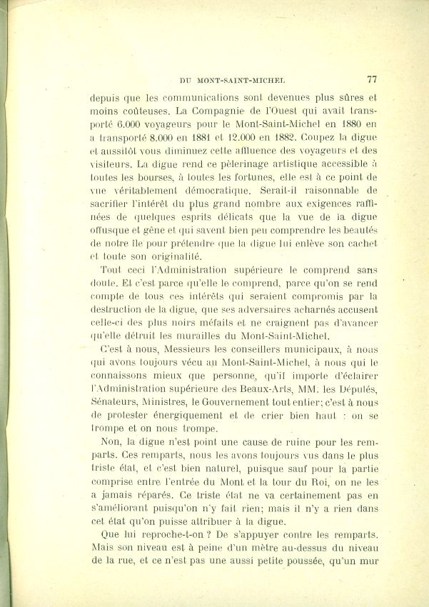 La question de l'insularit du Mont Saint-Michel