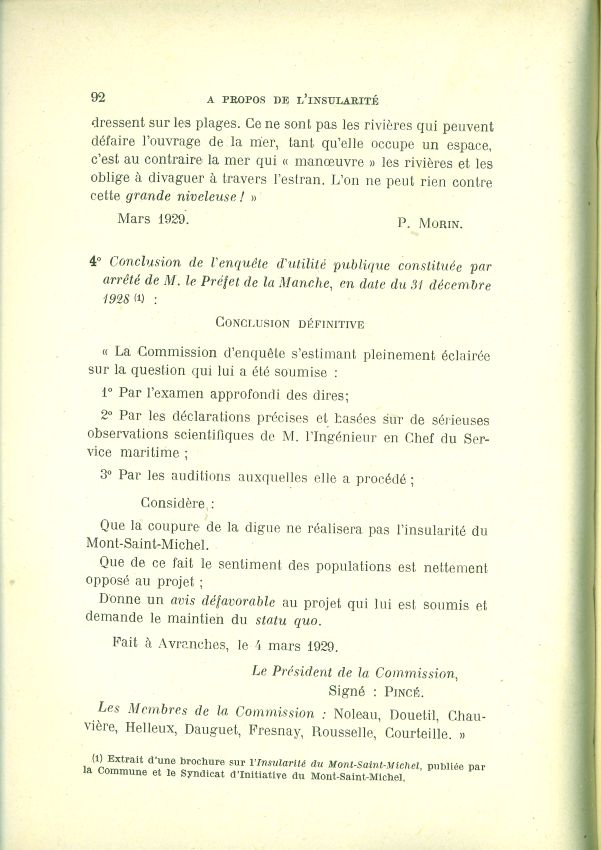 La question de l'insularit du Mont Saint-Michel