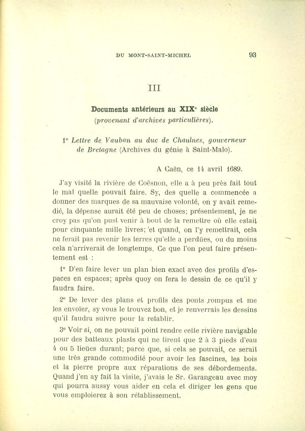 La question de l'insularit du Mont Saint-Michel