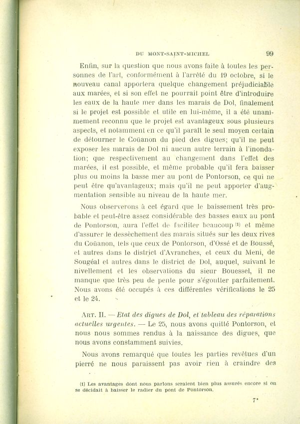 La question de l'insularité du Mont Saint-Michel