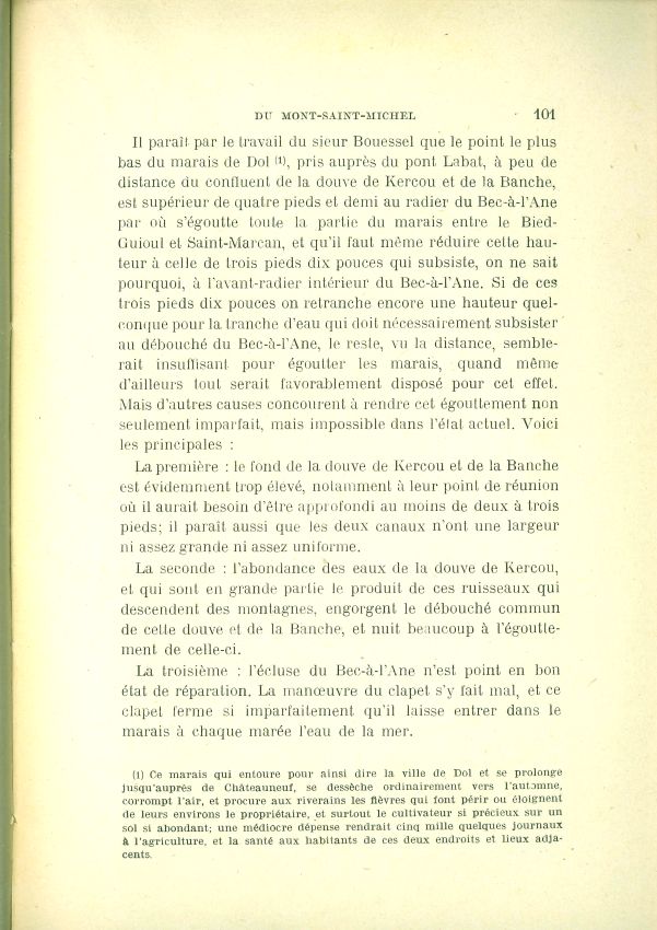 La question de l'insularit du Mont Saint-Michel