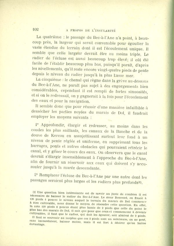 La question de l'insularit du Mont Saint-Michel