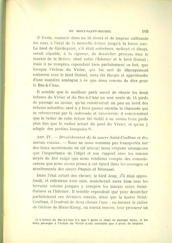 La question de l'insularit du Mont Saint-Michel