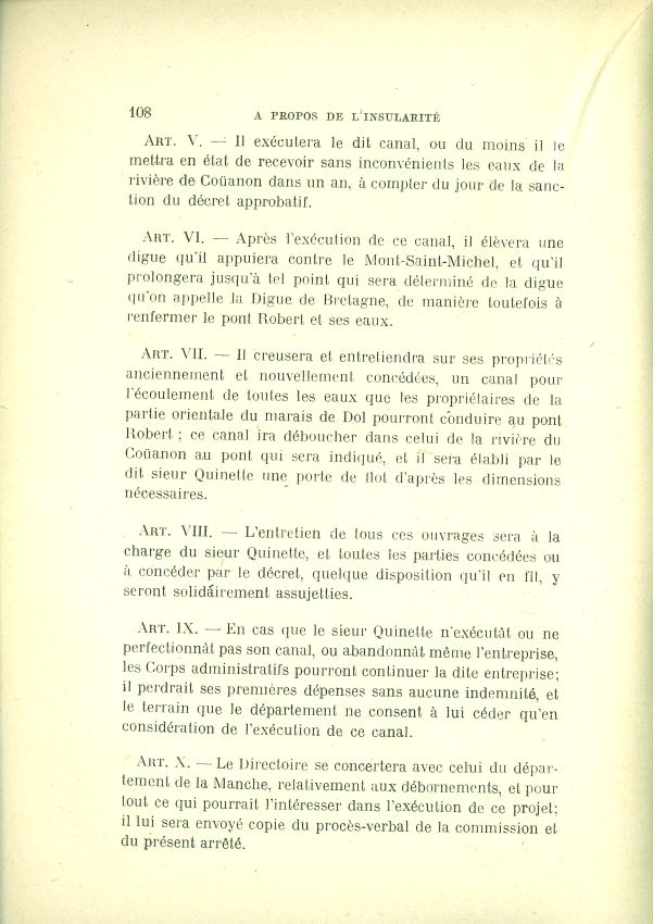 La question de l'insularit du Mont Saint-Michel