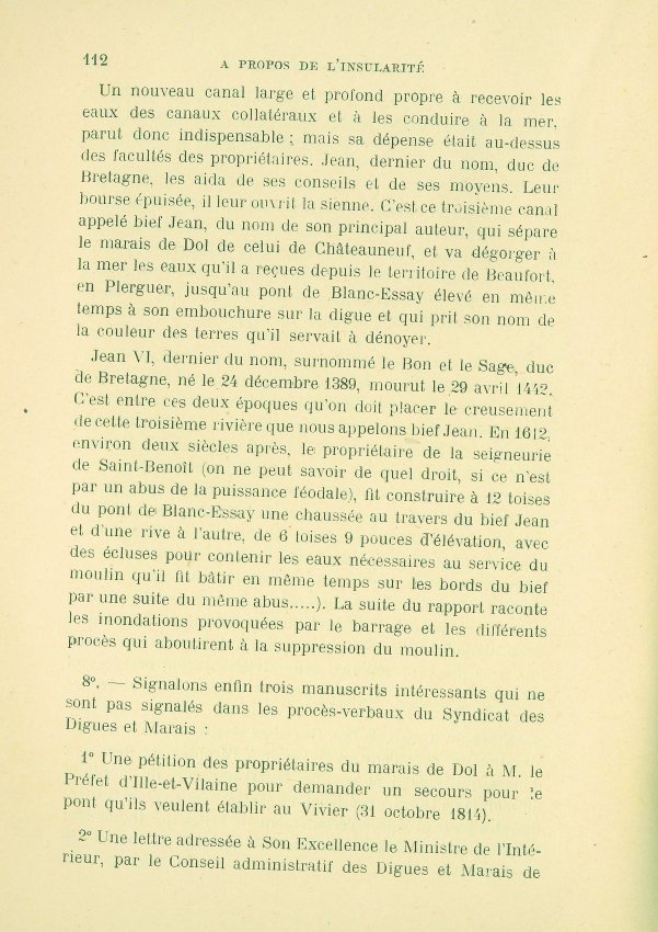 La question de l'insularit du Mont Saint-Michel