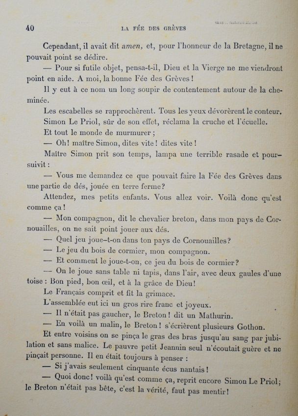 La Fée des Grèves de Paul Féval