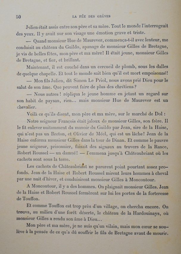 La Fée des Grèves de Paul Féval
