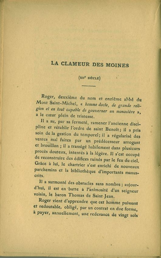 Les lgendes du Mont Saint-Michel