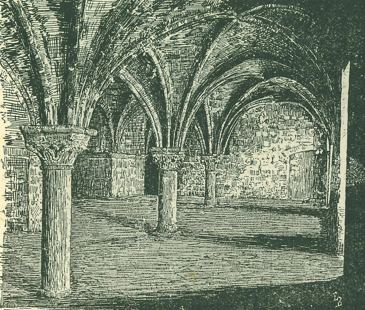 Le promenoir ou ancien cloître