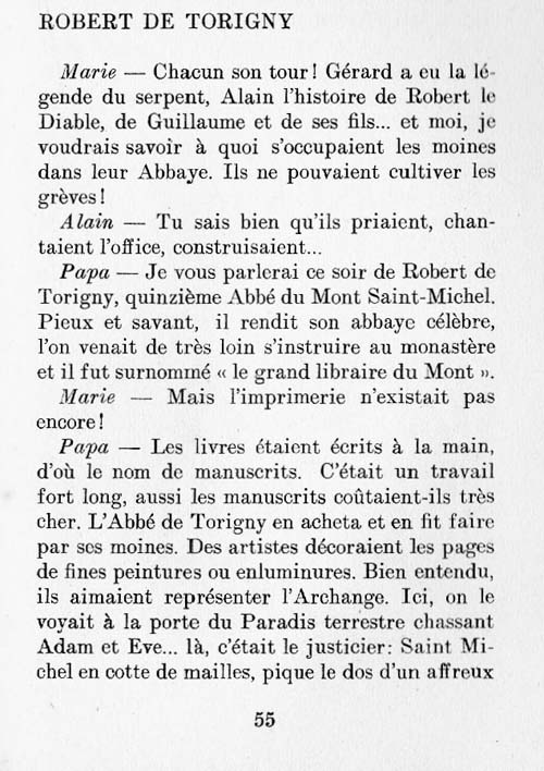 Le Mont Saint-Michel, un livre pour les croisés page 55