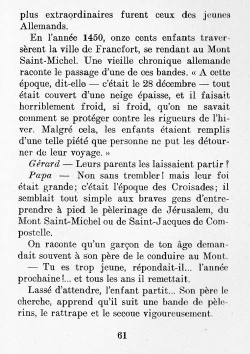 Le Mont Saint-Michel, un livre pour les croiss page 61