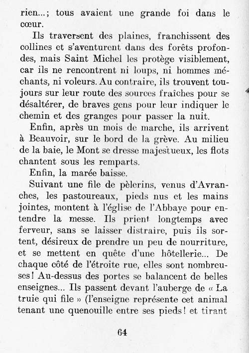 Le Mont Saint-Michel, un livre pour les croiss page 64