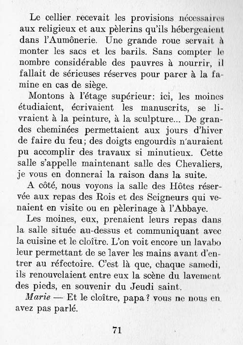 Le Mont Saint-Michel, un livre pour les croiss page 71