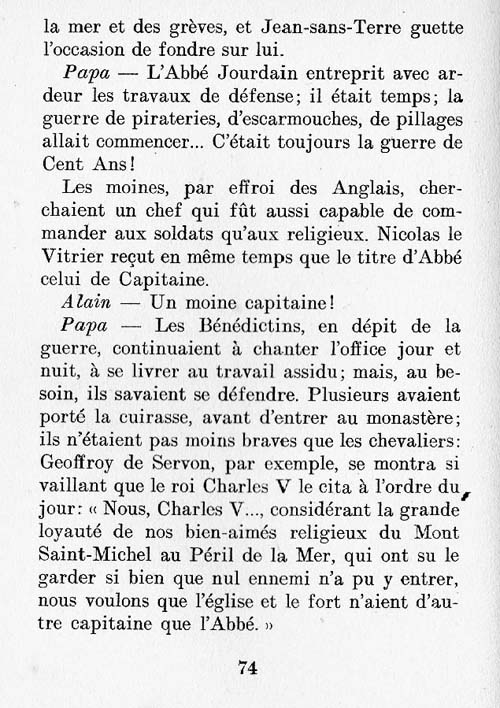 Le Mont Saint-Michel, un livre pour les croiss page 74
