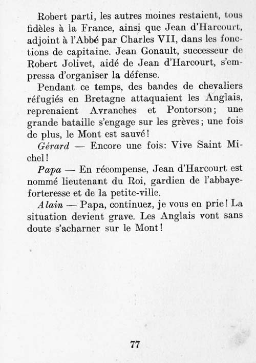 Le Mont Saint-Michel, un livre pour les croiss page 77
