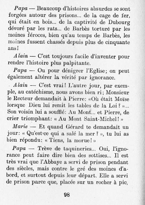 Le Mont Saint-Michel, un livre pour les croiss page 98