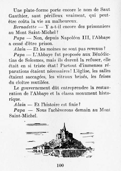 Le Mont Saint-Michel, un livre pour les croiss page 100