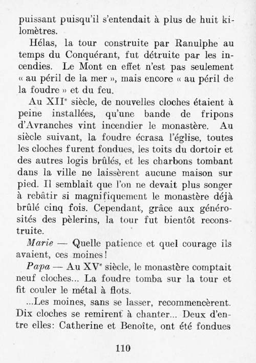 Le Mont Saint-Michel, un livre pour les croiss page 110