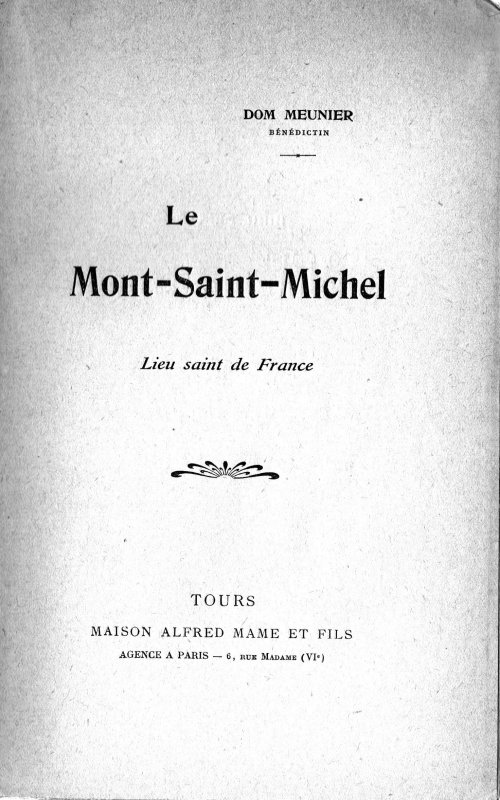 Page 1 Mont Saint-Michel, lieu saint de France
