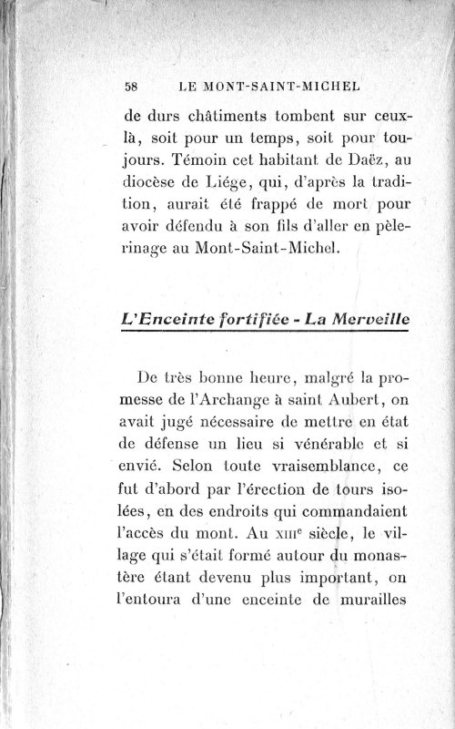 Page 49 L'Enceinte fortifie - La Merveille