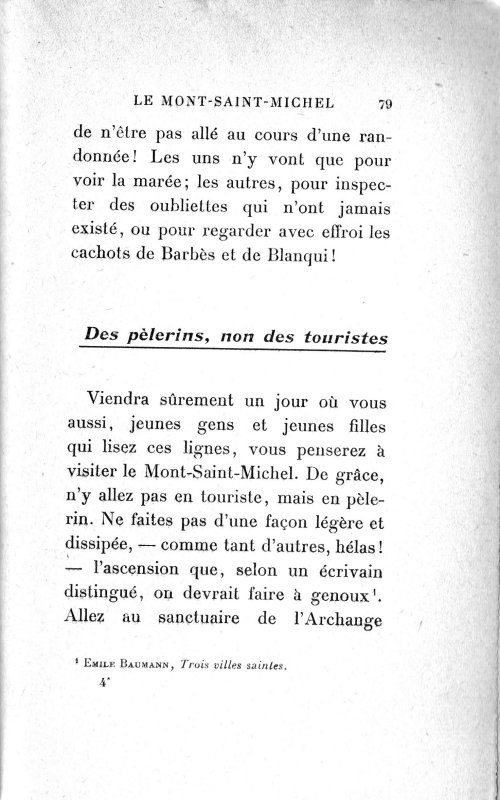 Page 69 Des plerins, non des touristes