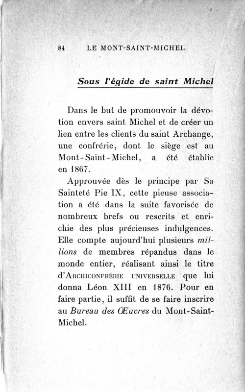 Page 73 Sous l'gide de saint Michel 