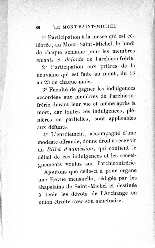 Page 75 une Revue mensuelle, rédigée par les chapelains de Saint-Michel