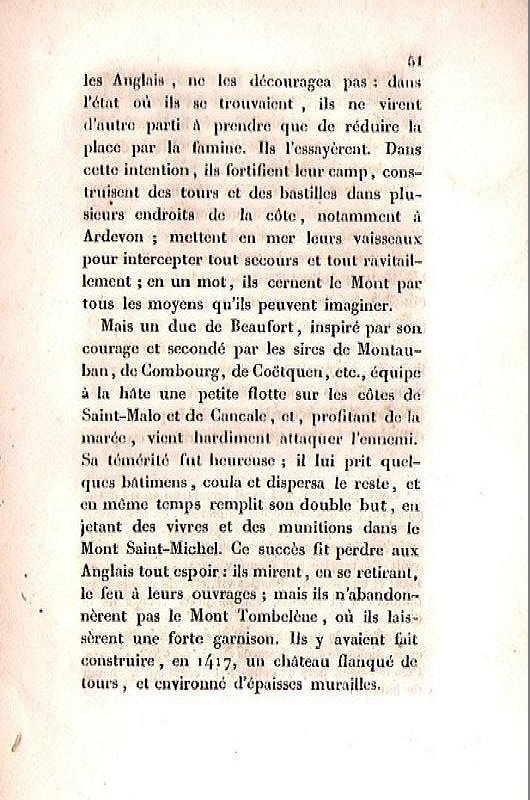 Notice sur le Mont Saint-Michel et Tombelène