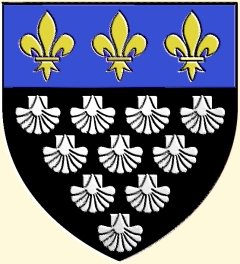 The arms of the abbey of Mont Saint-Michel