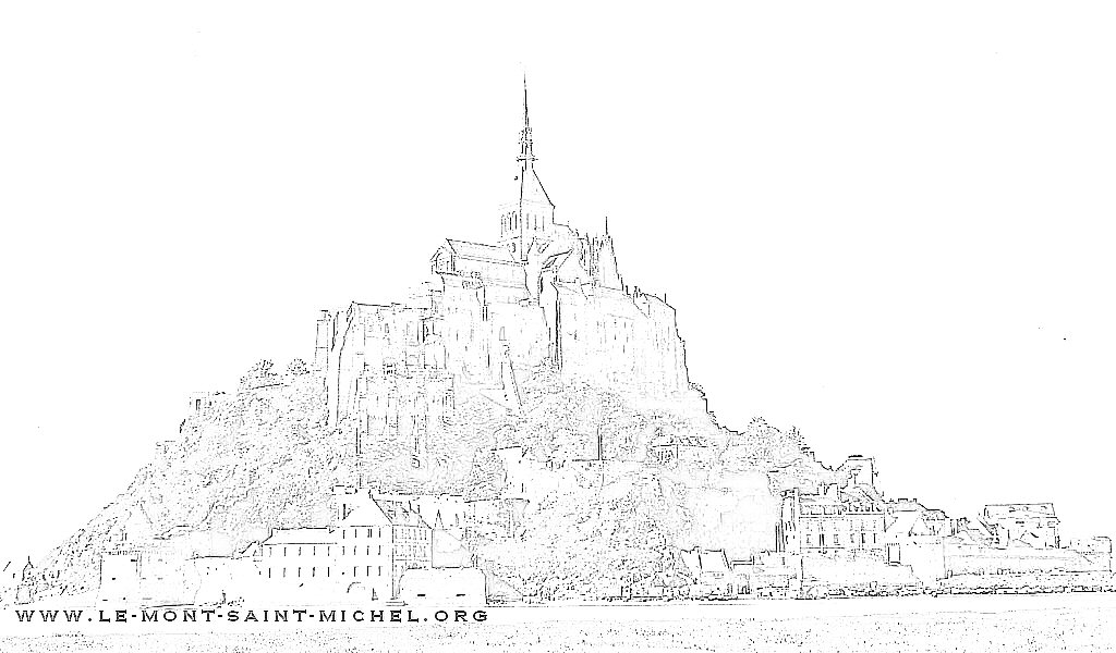 Esquisse du Mont Saint Michel