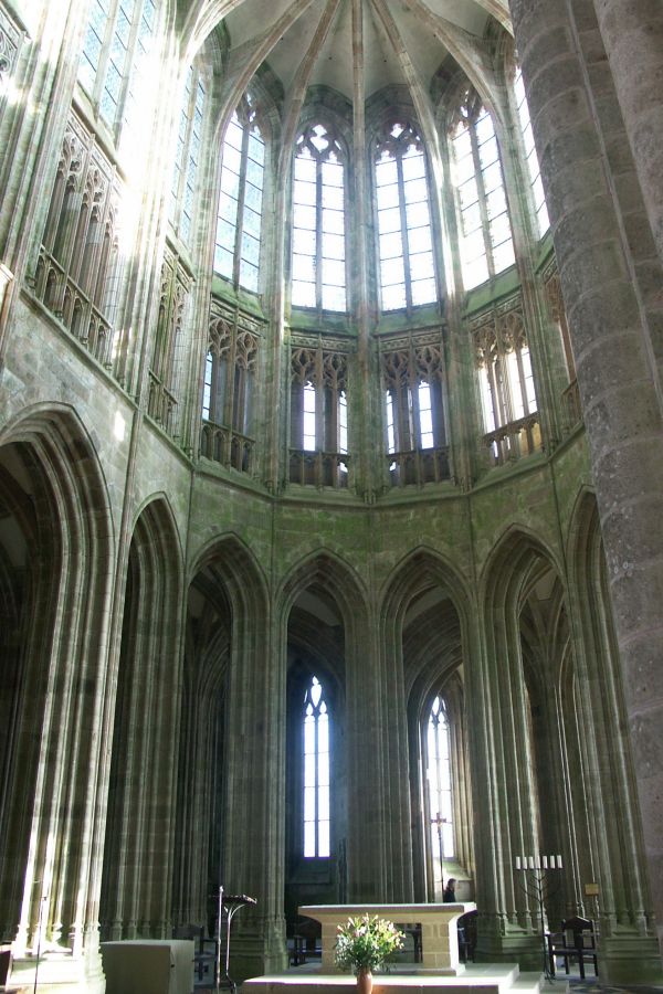 Choeur de l'glise abbatiale Mont Saint-Michel