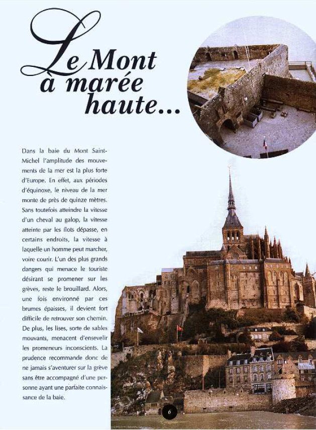 Le Mont Saint Michel � mar�e haute