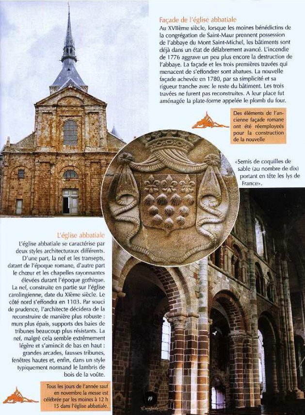 Eglise abbatiale, la façade, la nef