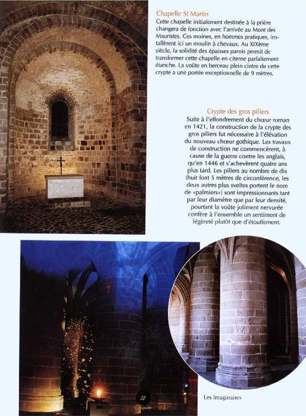 Chapelle St Martin, crypte des gros piliers
