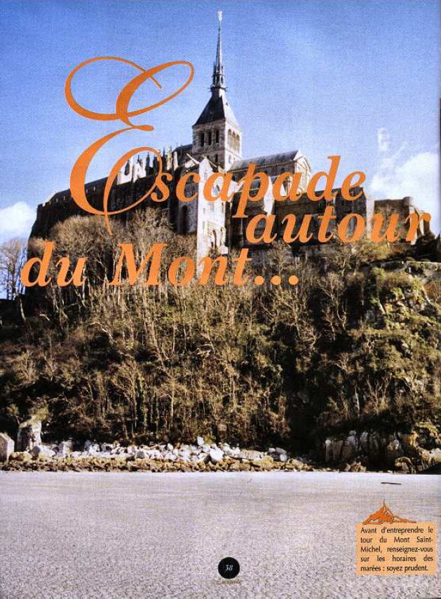  Le Mont Saint Michel vu de la gr�ve