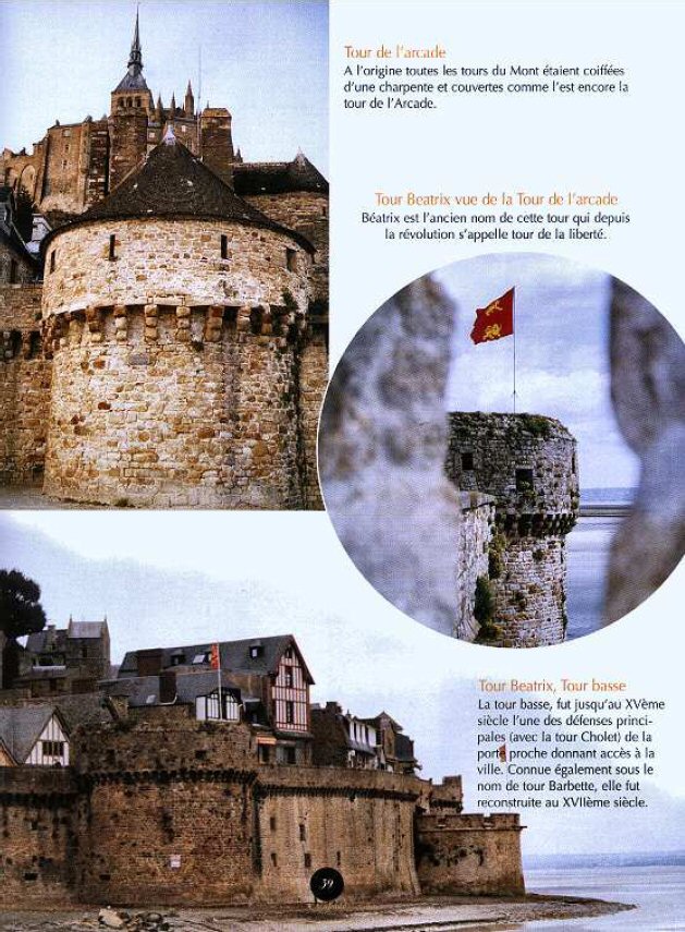  les remparts et tours du Mont Saint Michel