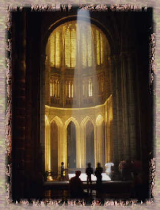 Choeur de l'glise abbatiale Mont Saint-Michel