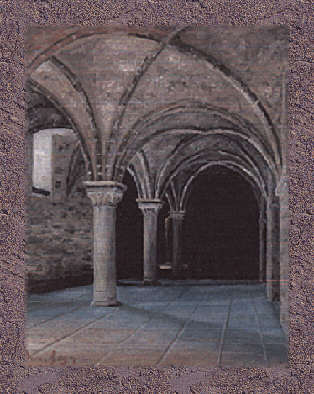Promenoir roman abbaye du Mont Saint Michel