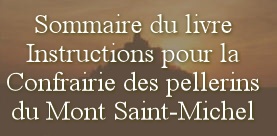 Sommainre livre confrairie des pellerins du Mont St-Michel